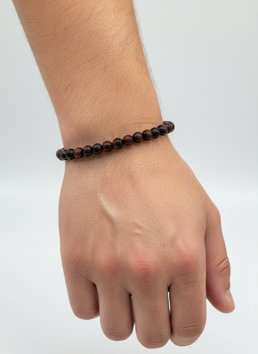 red tigers eye bracelet