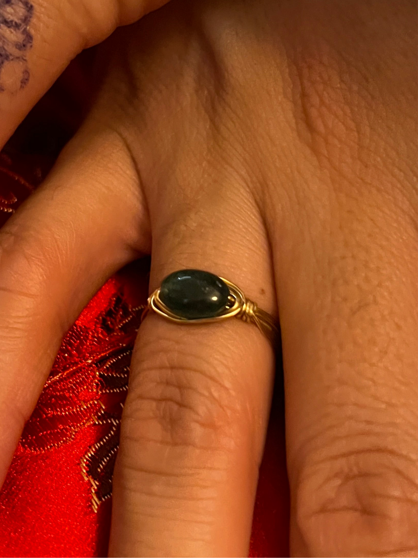Wire wrapped rings
