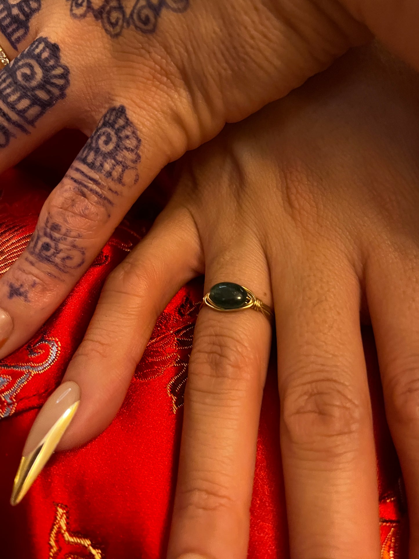 Wire wrapped rings