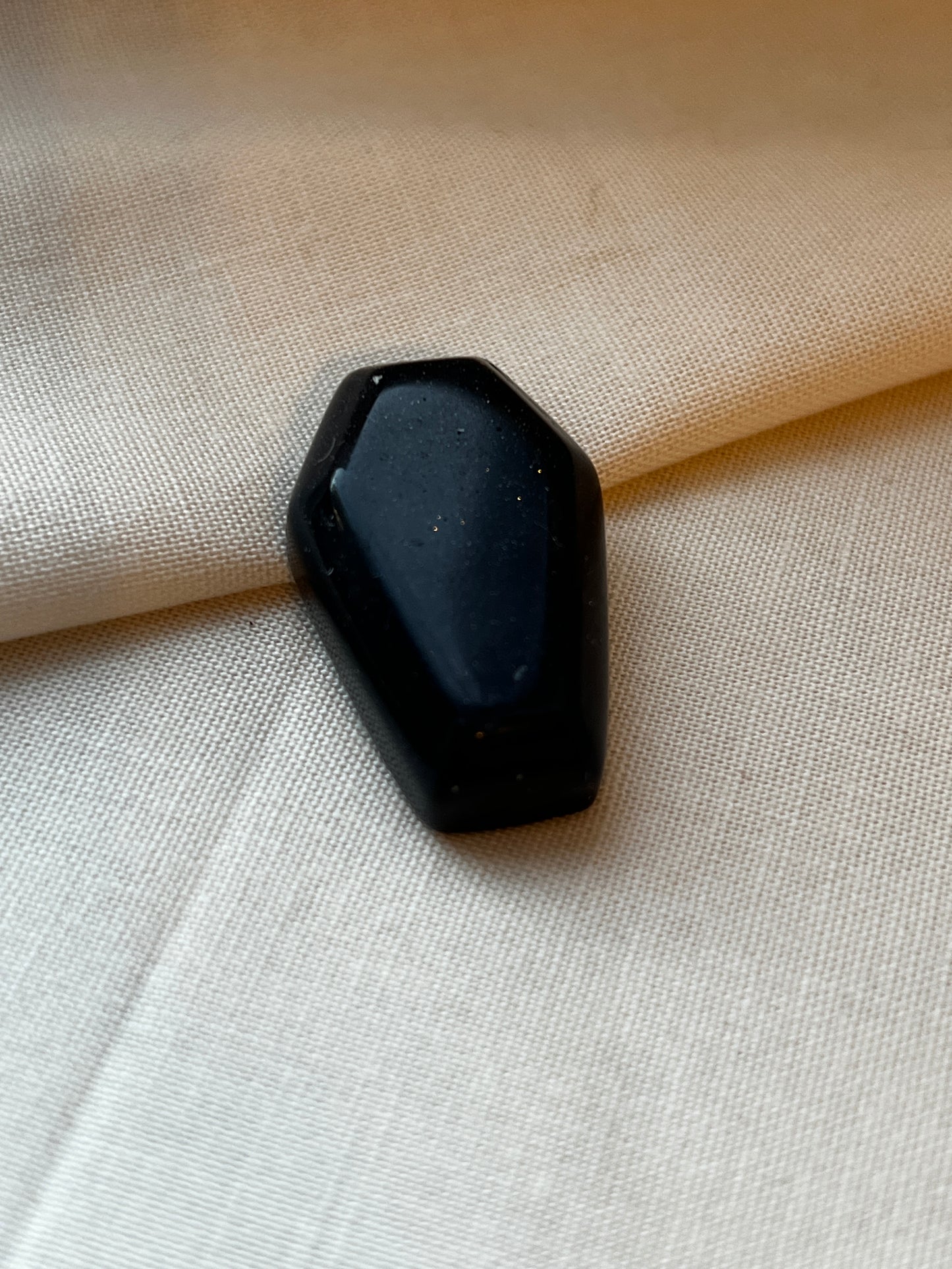 Blue goldstone coffin