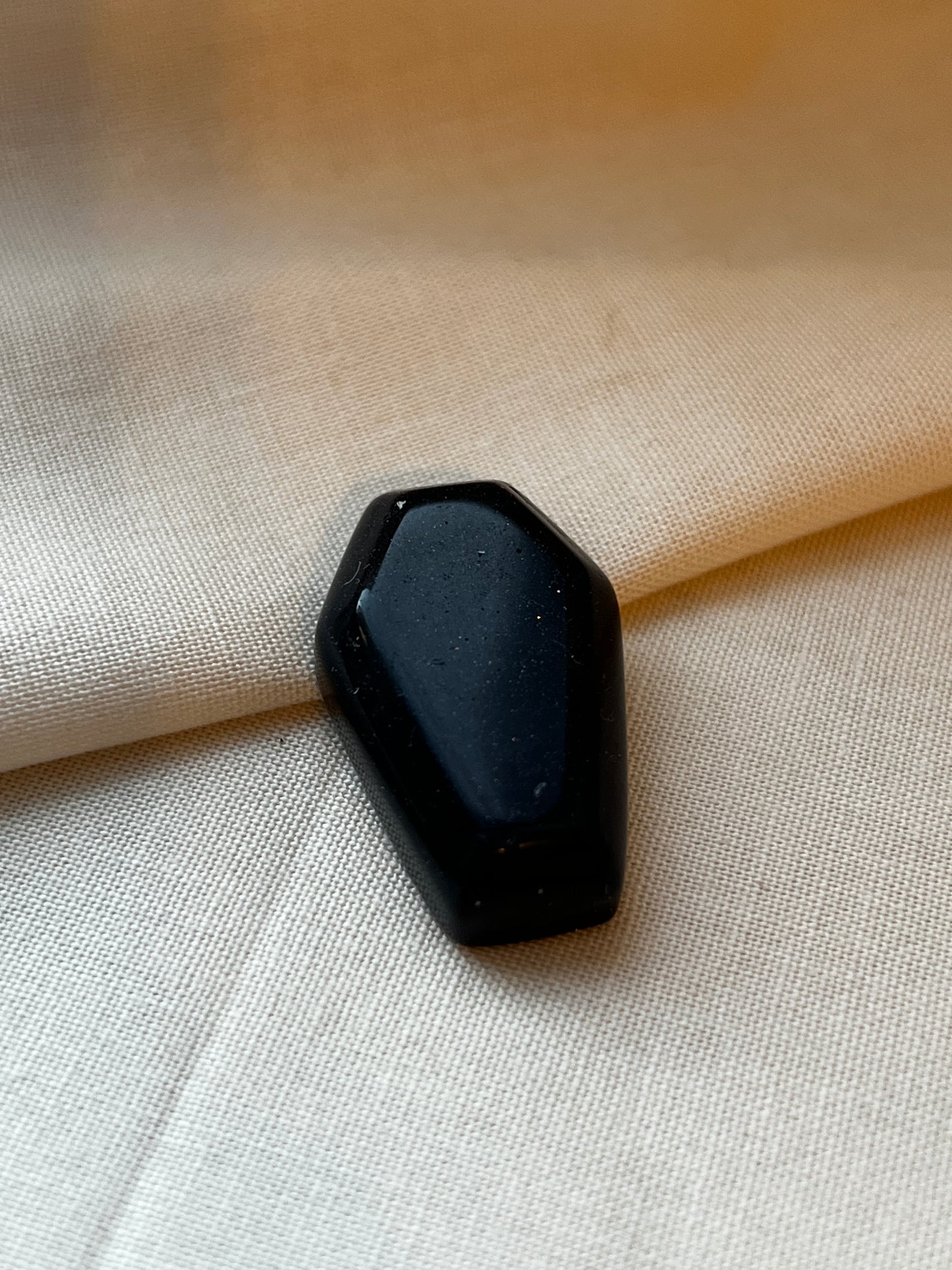 Blue goldstone coffin