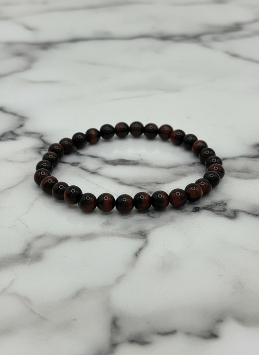 red tigers eye bracelet