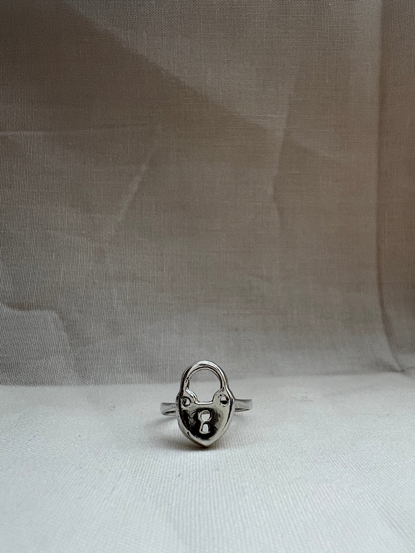 Heart locket pendant ring